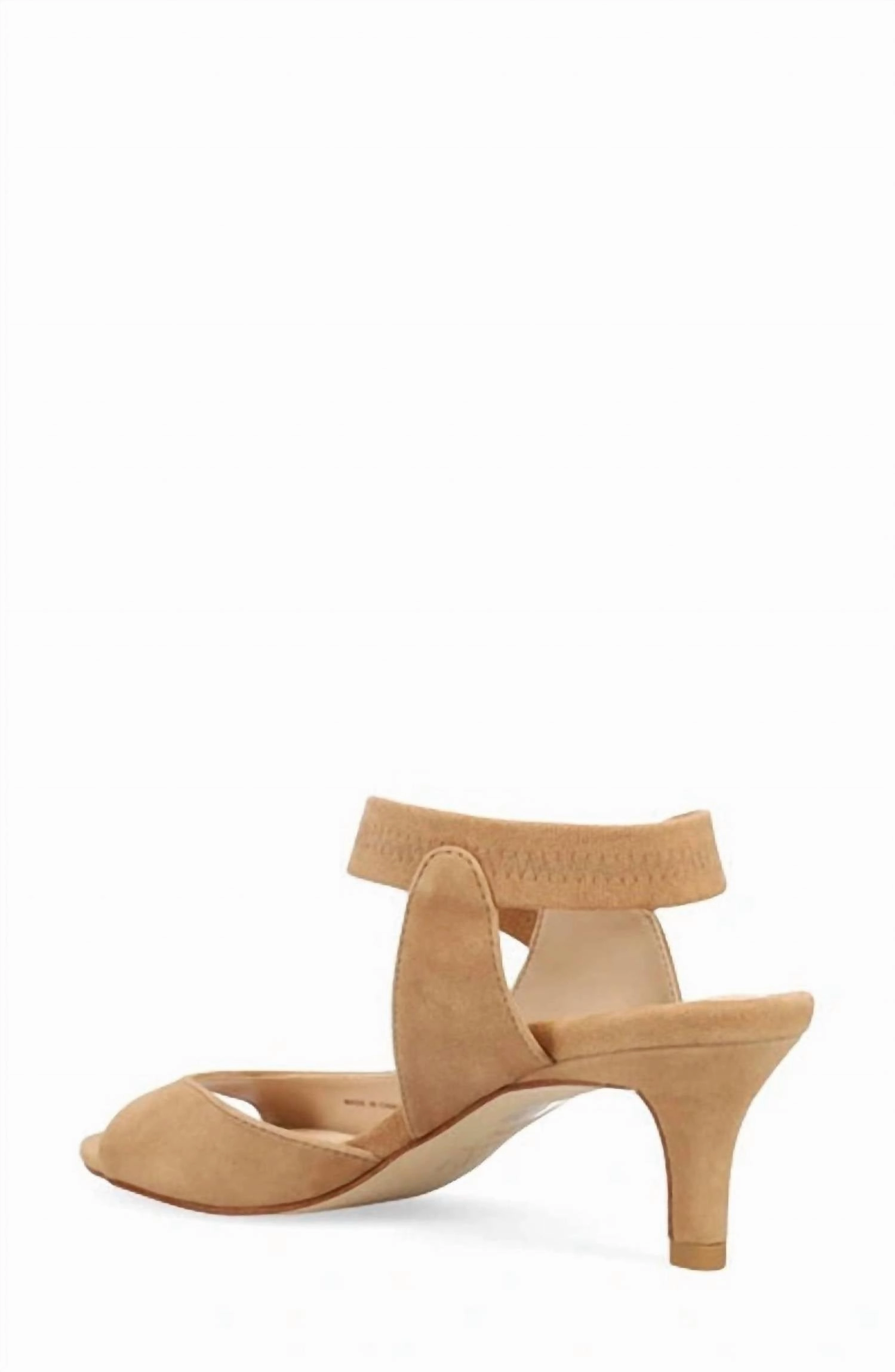 Women's Suede Binni Heels In Latte Kid Suede