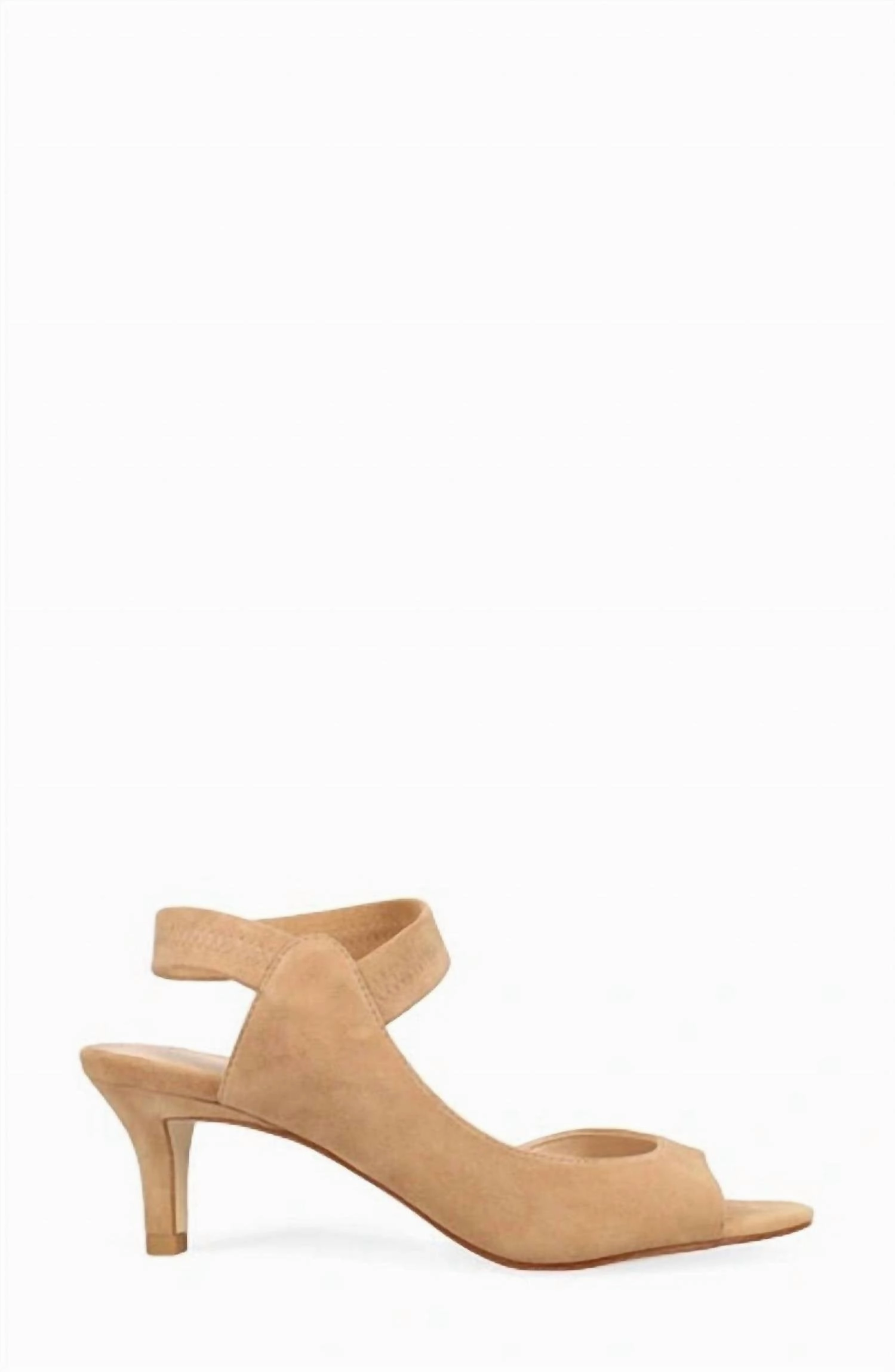 Women's Suede Binni Heels In Latte Kid Suede