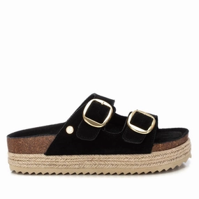 Women's Suede Flat Sandals By XTI