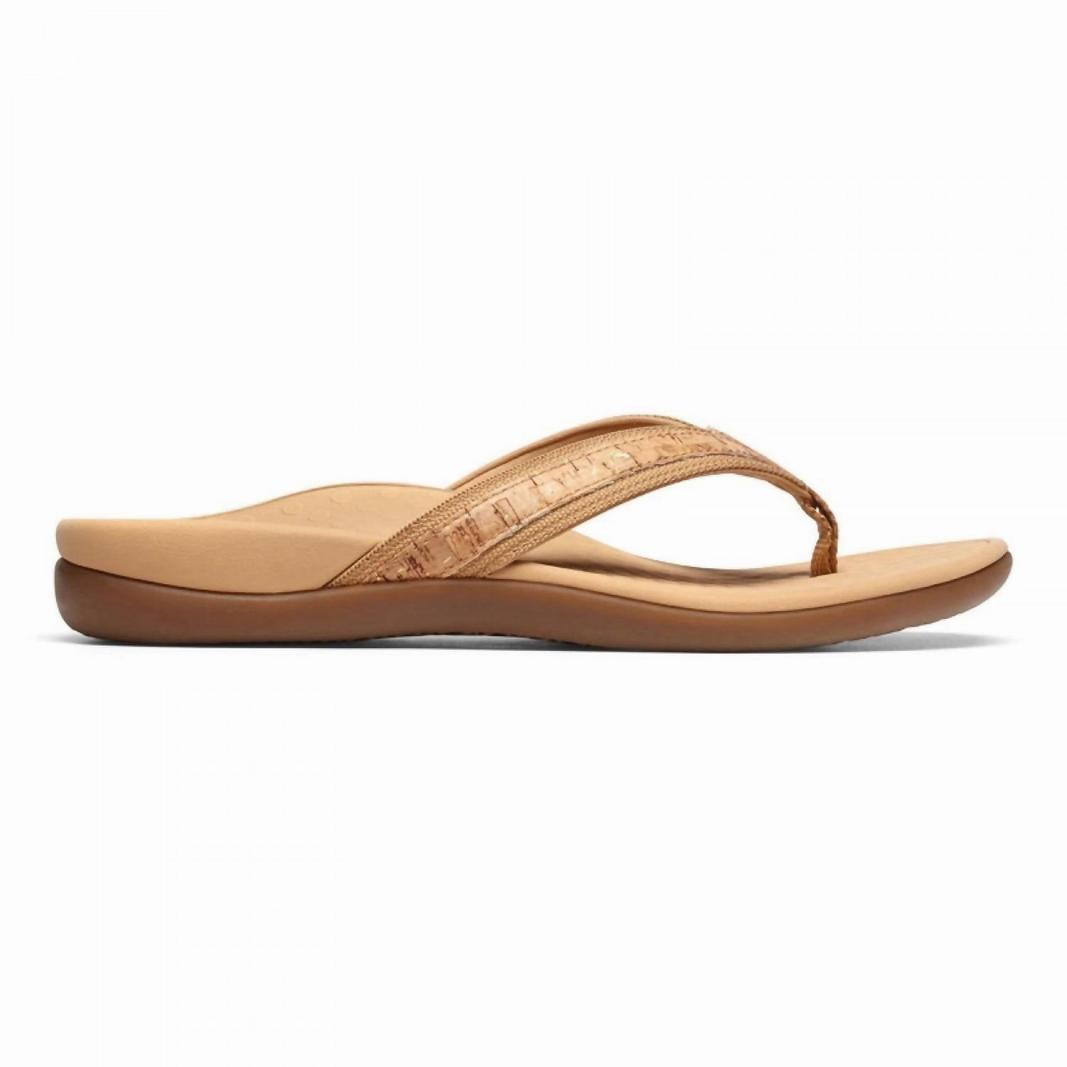 Women's Tide Sandal In Gold Cork