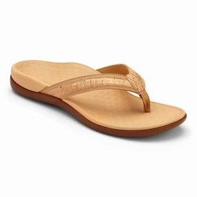 Women's Tide Sandal In Gold Cork