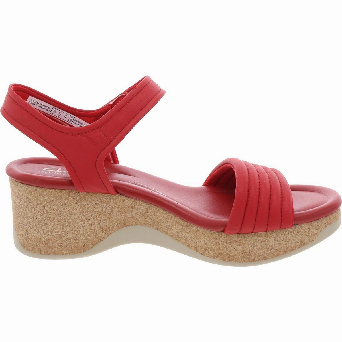 Womens Cork Manmade Ankle Strap