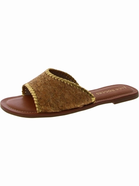 Womens Cork Slip-On Slide Sandals