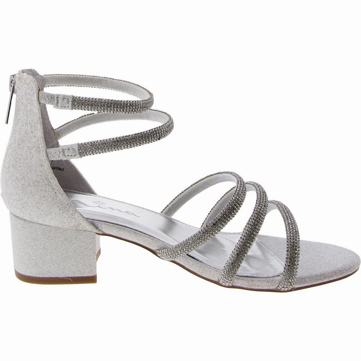 Womens Faux Leather Round toe Block Heel