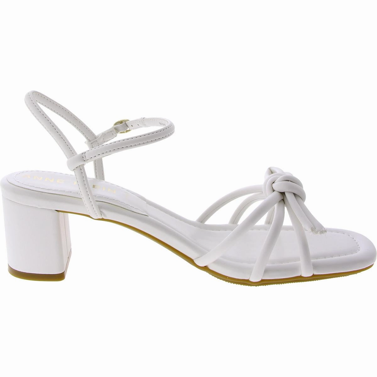 Womens Faux Leather Slingback Block Heel