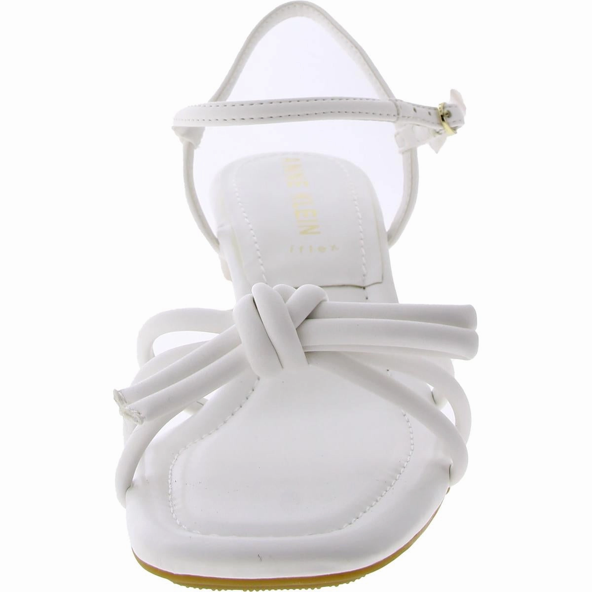 Womens Faux Leather Slingback Block Heel