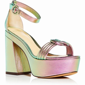 Womens Leather Adjustable Block Heel