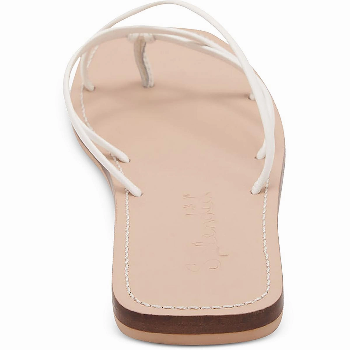 Womens Leather Flat Thong Sandals