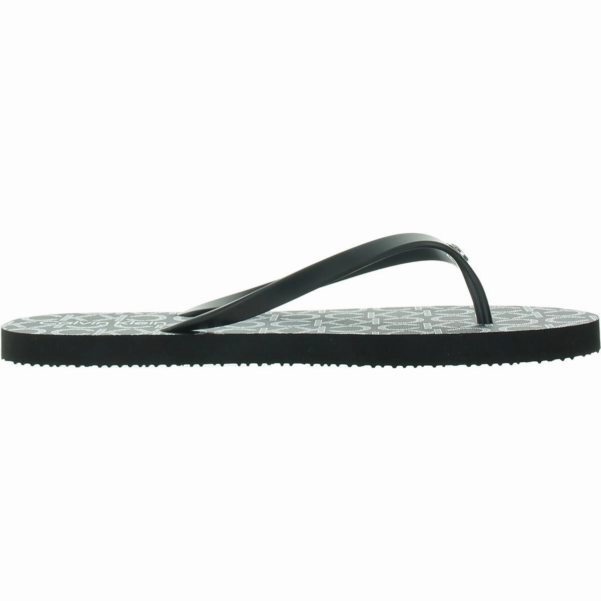Womens Logo Manmade Flip-Flops
