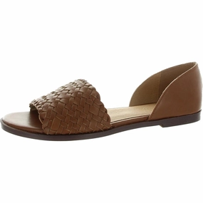 Womens Woven Leather Huarache Sandals