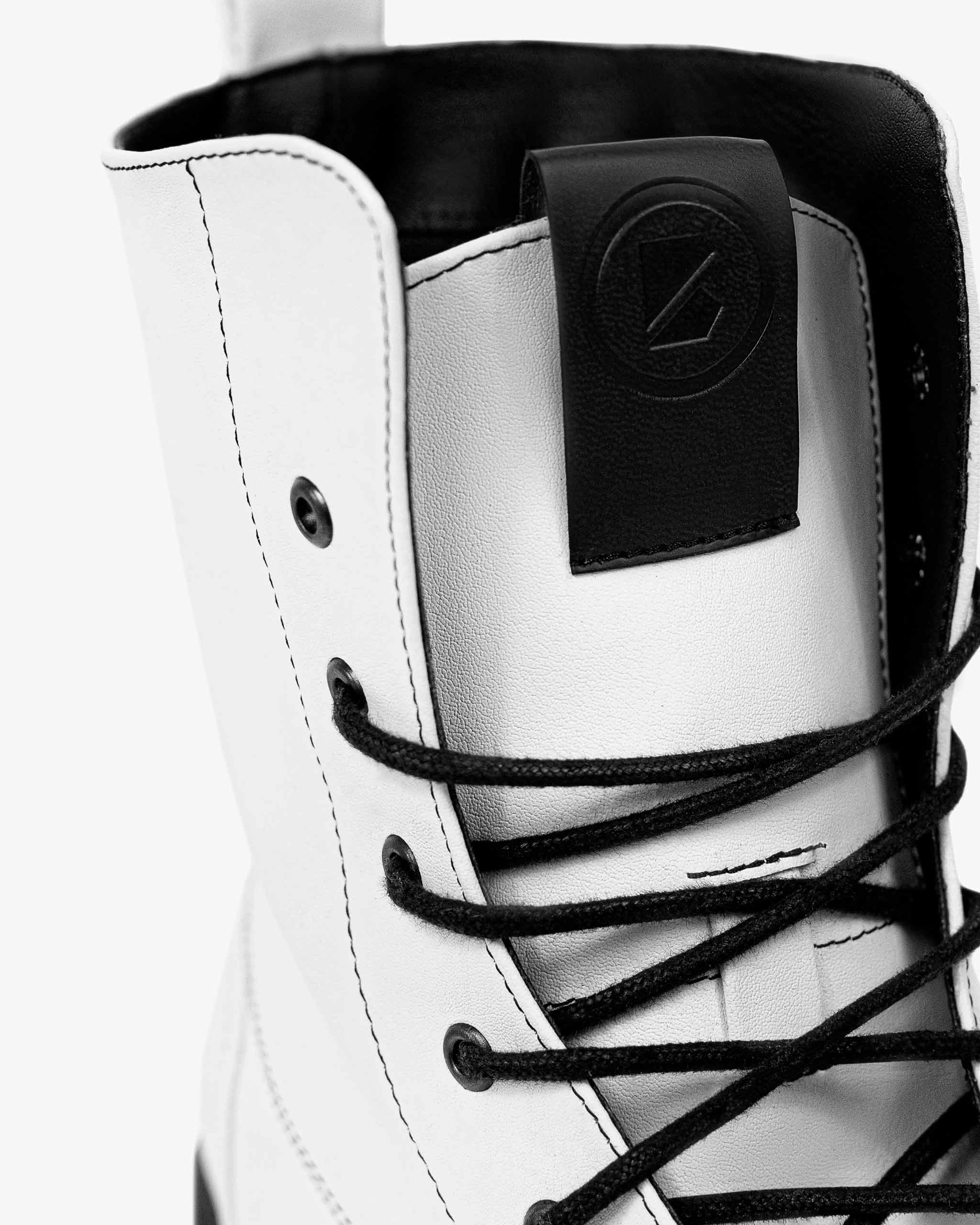 Workers No. 3 Desserto Cactus Leather Vegan Boots | White