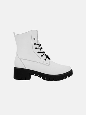 Workers No. 3 Desserto Cactus Leather Vegan Boots | White