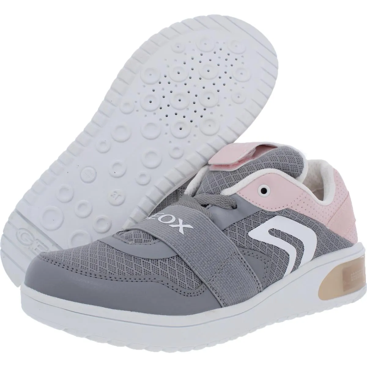 XLed Girls Faux Leather Slip On Light-Up Shoes