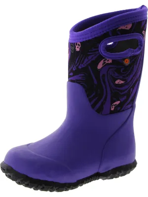York Spooky Girls Little Kid Pull On Rain Boots