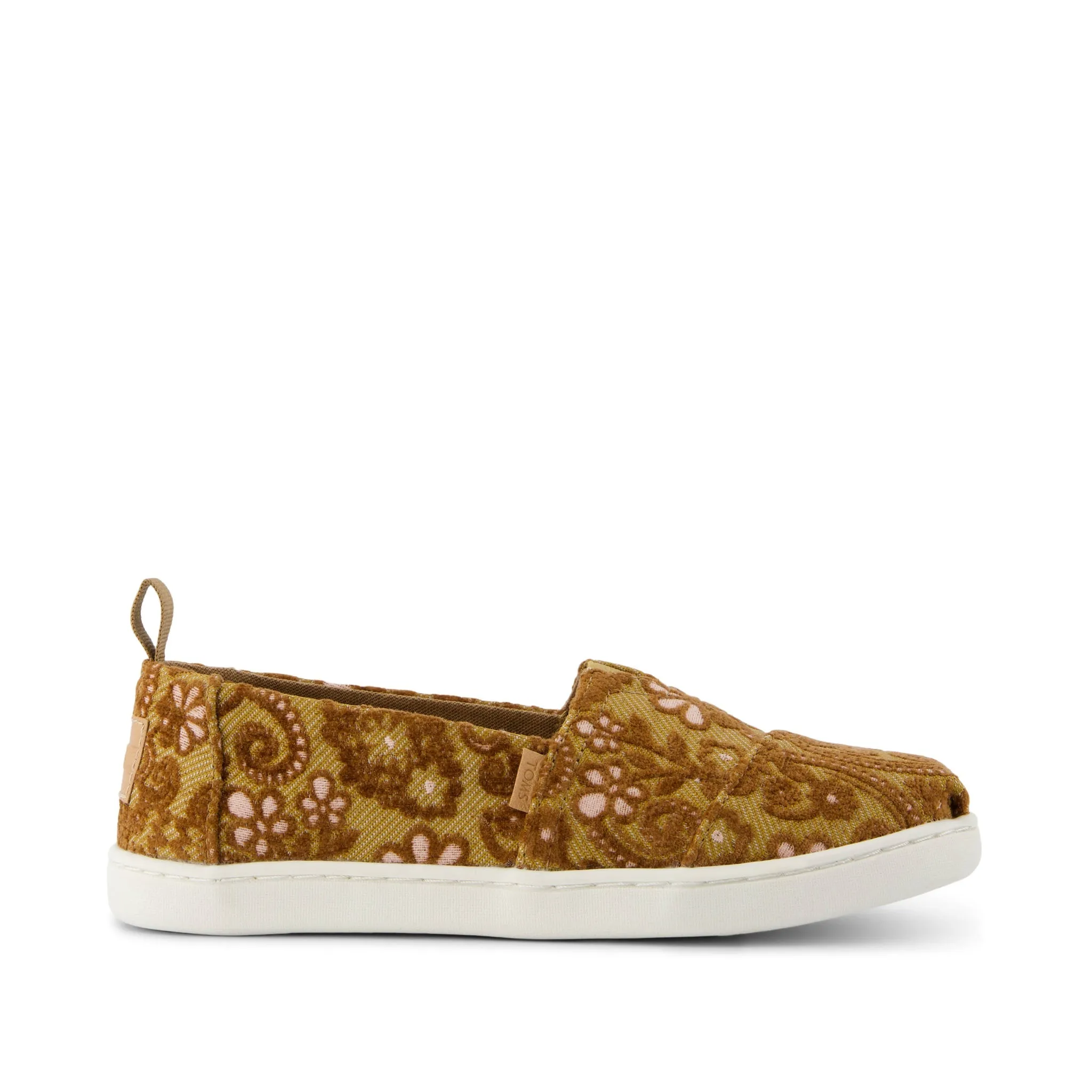 Youth Alpargata Golden Honey Floral Brocade Kids Shoe