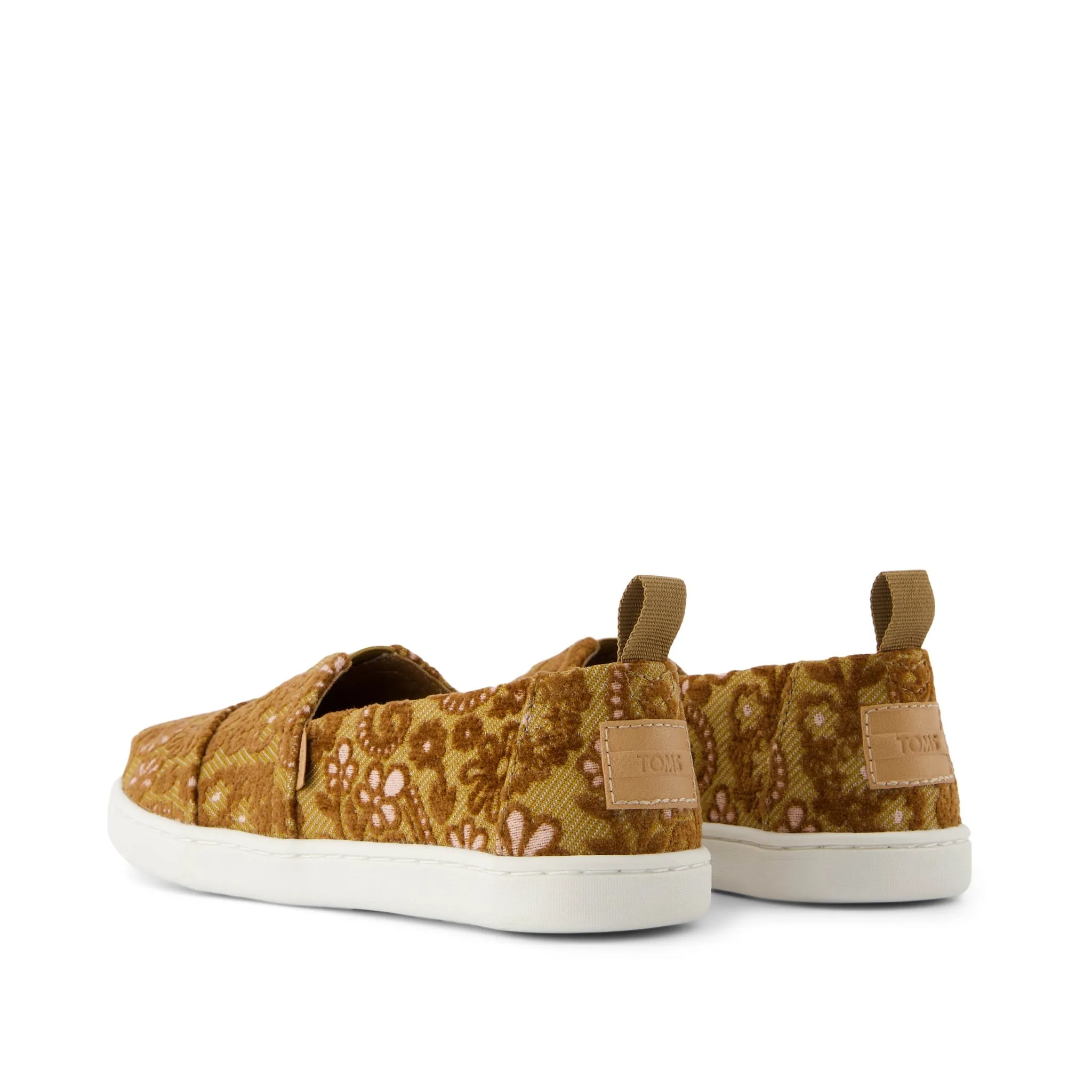 Youth Alpargata Golden Honey Floral Brocade Kids Shoe
