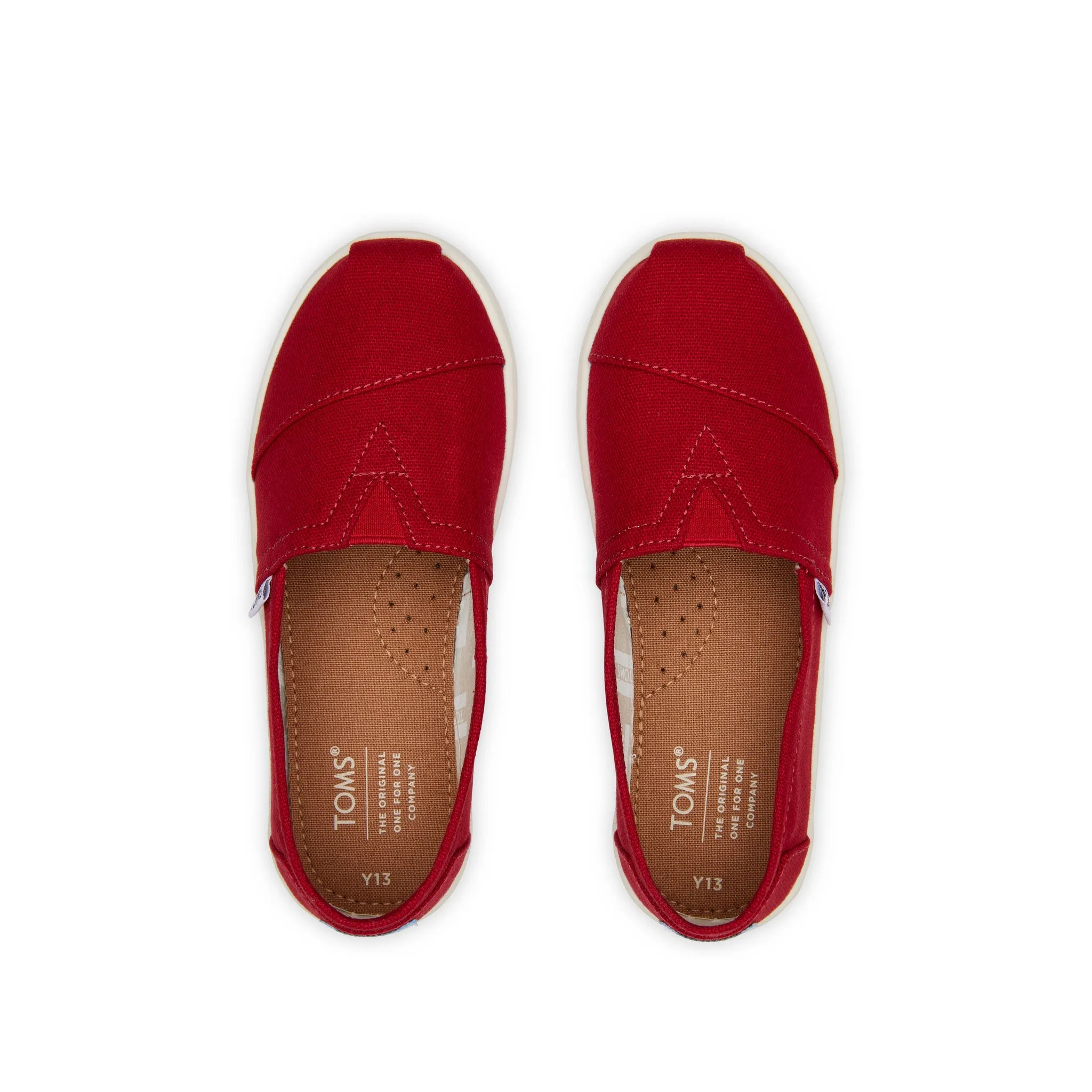 Youth Alpargata Red Canvas Kids Shoe